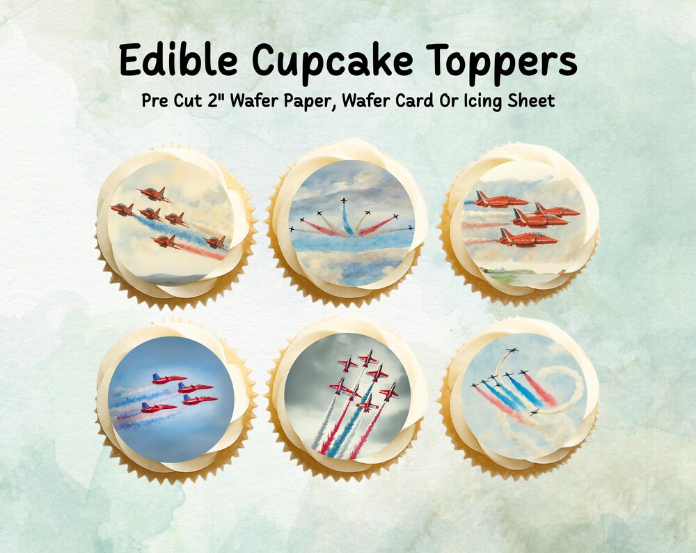 Jet Edible Cupcake Toppers