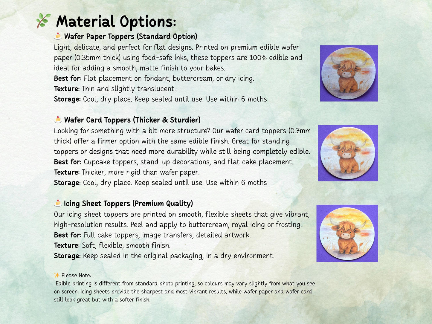 Elephant Edible Cupcake Toppers: 12 x 2" Wafer Paper, Card, or Icing sheet