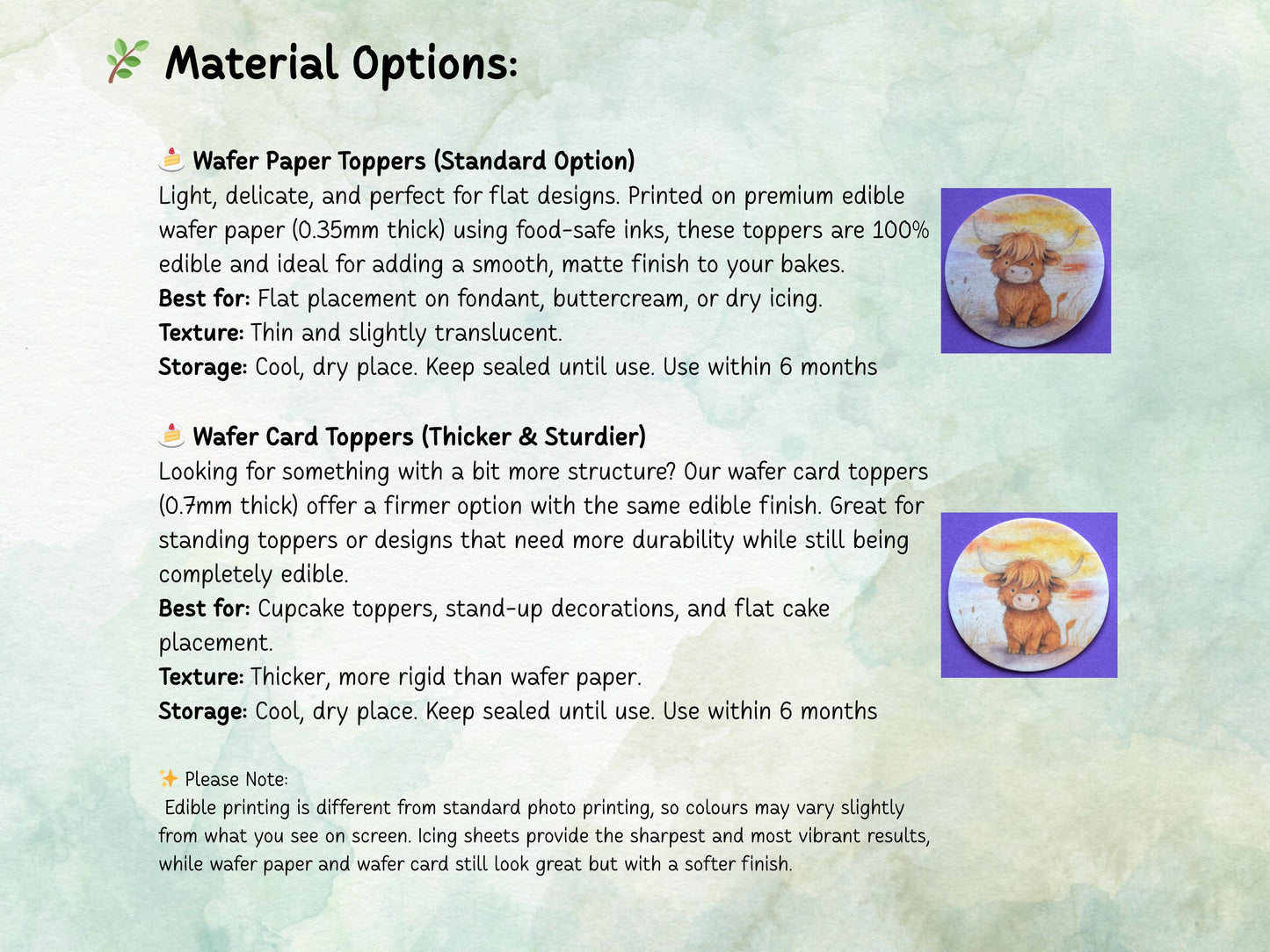 Ocean Animal Edible Cake Pop Toppers: 20 x 1.5" Wafer Paper or Wafer Card