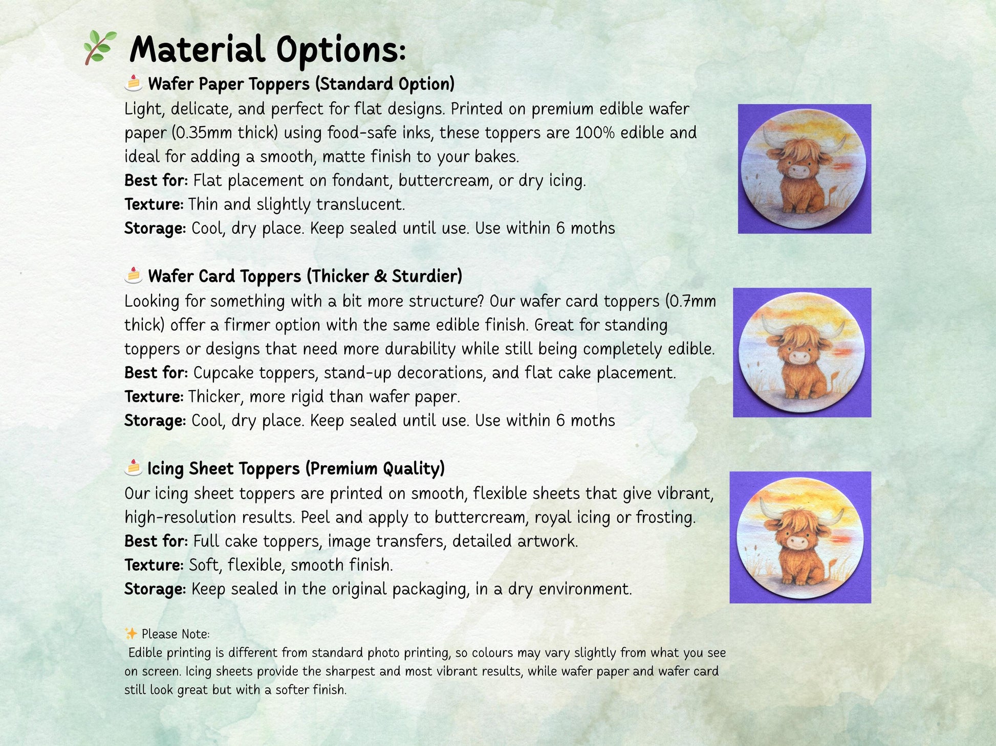 Elephant Edible Cupcake Toppers: 12 x 2" Wafer Paper, Card, or Icing sheet