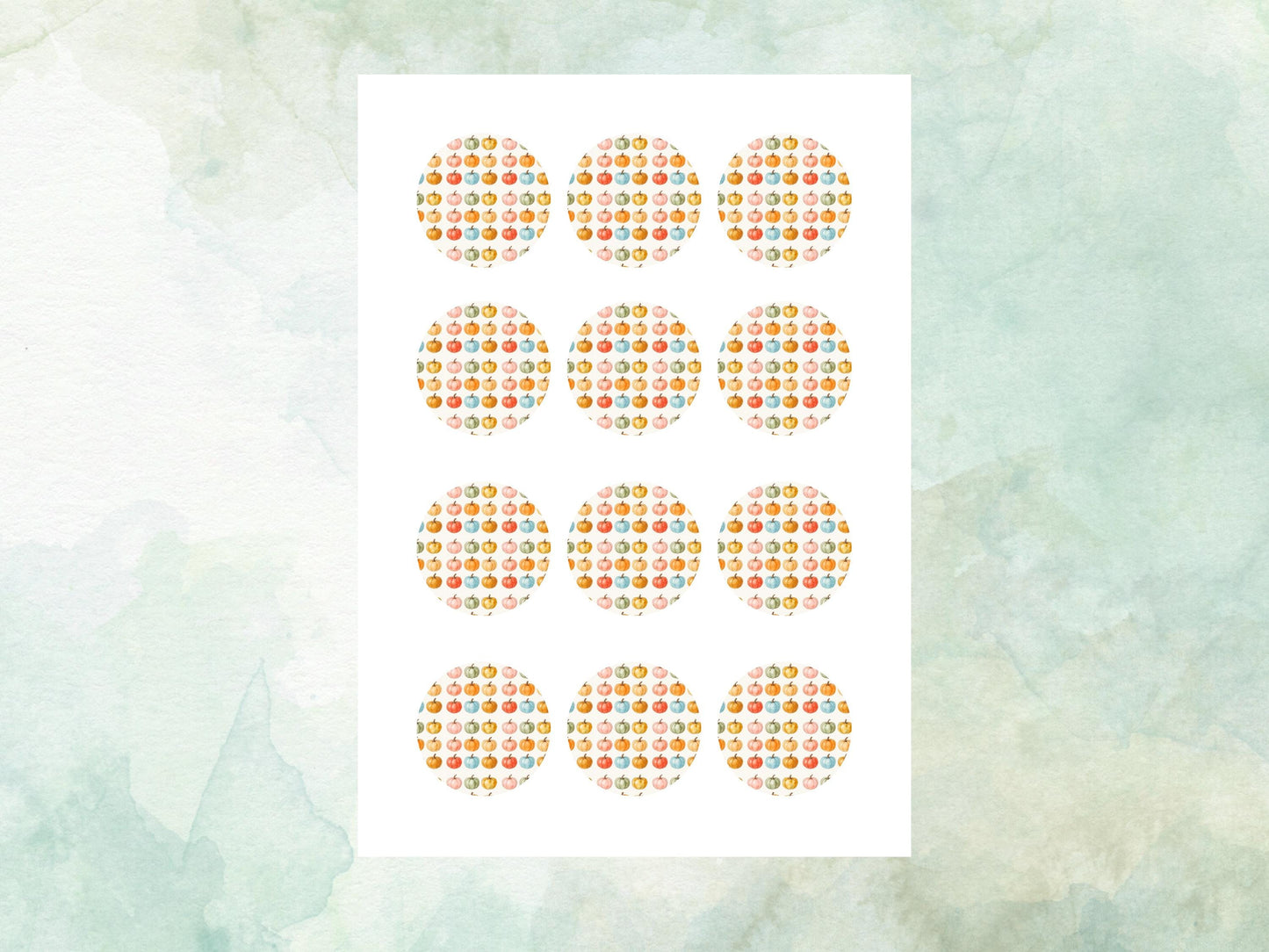 Pumpkin Edible Cupcake Toppers 12 x 2" – Pre cut Wafer Paper, Card or Icing Sheet, Halloween Party Decoration