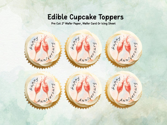 Morris Minor Edible Cupcake Toppers 12 x 2" – Pre cut Wafer Paper, Card or Icing Sheet, Cupcakes, Cookies, Cake, Birthday, Classic Cars