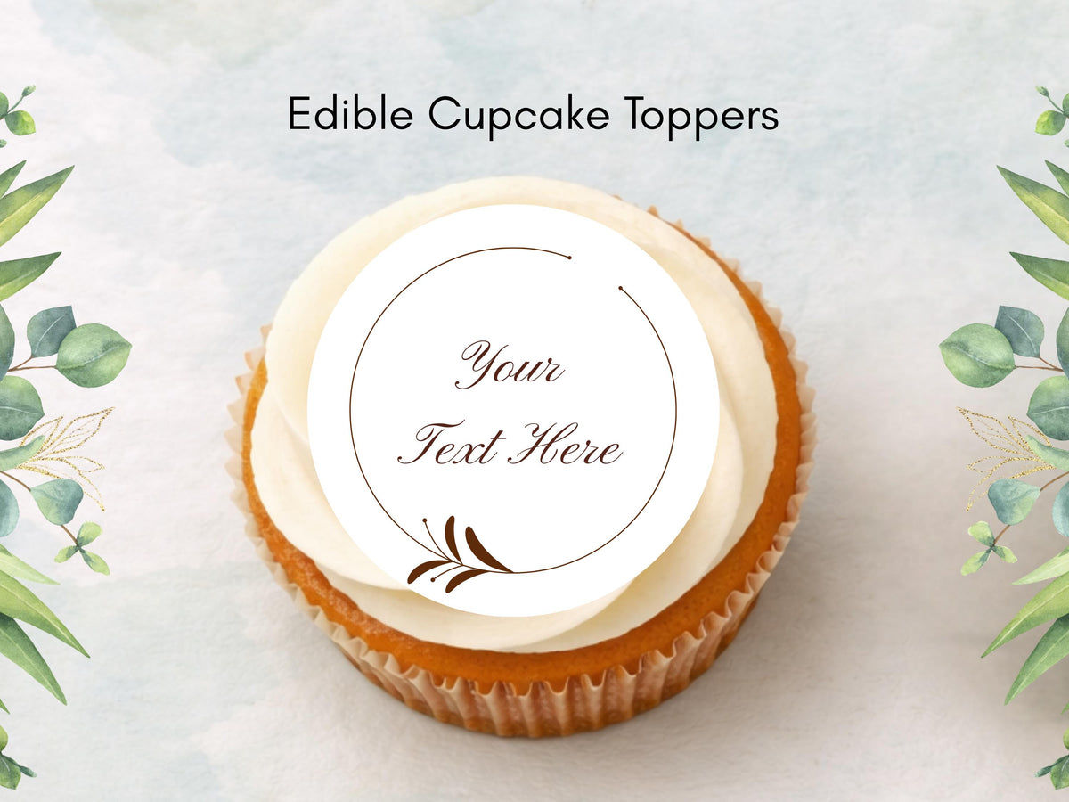 Personalized Edible Cupcake Toppers – Wedding, Birthday, Hen Party Cake Decoration