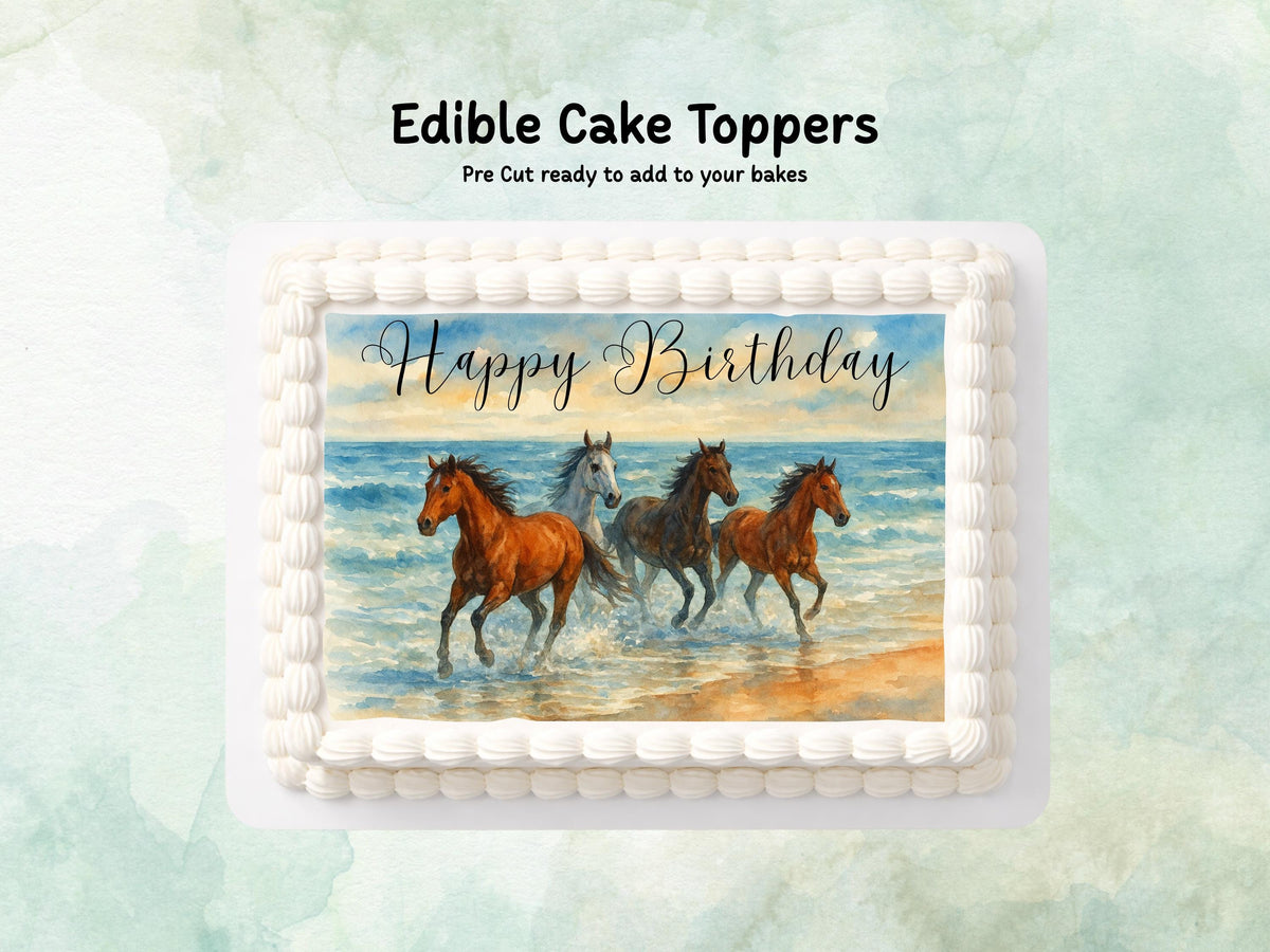 Personalised Edible Cake Topper, Sheet Cake Decoration