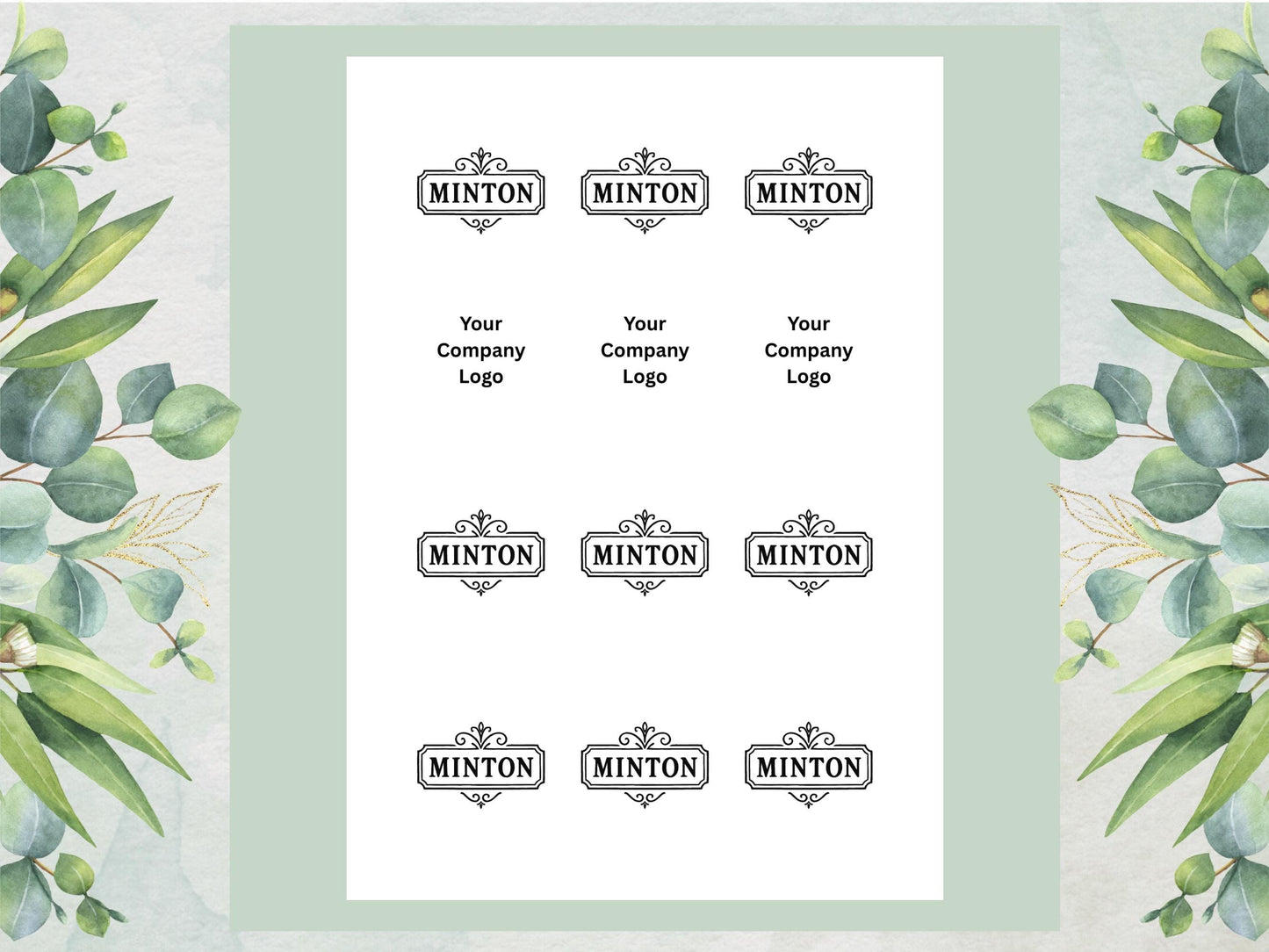 Company Logo Edible Cupcake Toppers, Personalized image toppers