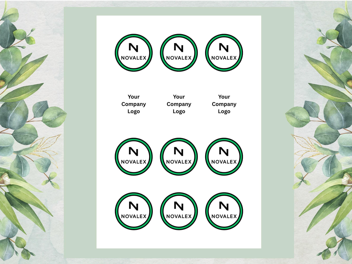 Company Logo Edible Cupcake Toppers, Personalized image toppers