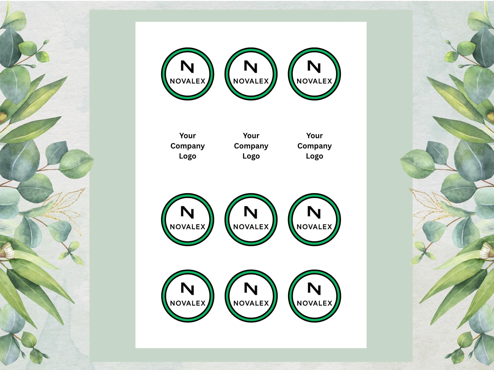 Company Logo Edible Cupcake Toppers, Personalized image toppers