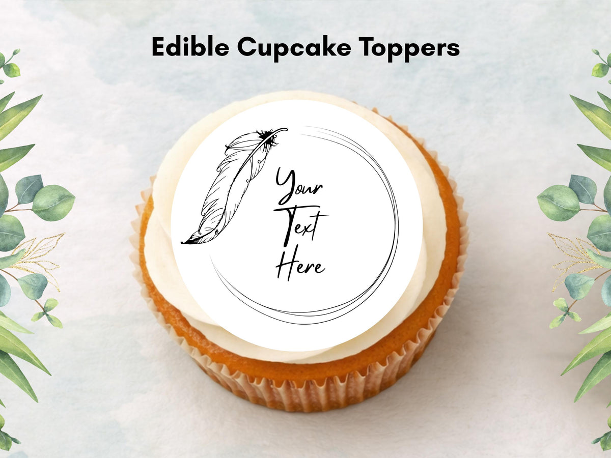 Personalized Christening Cupcake Toppers – Baptism Cake Decoration