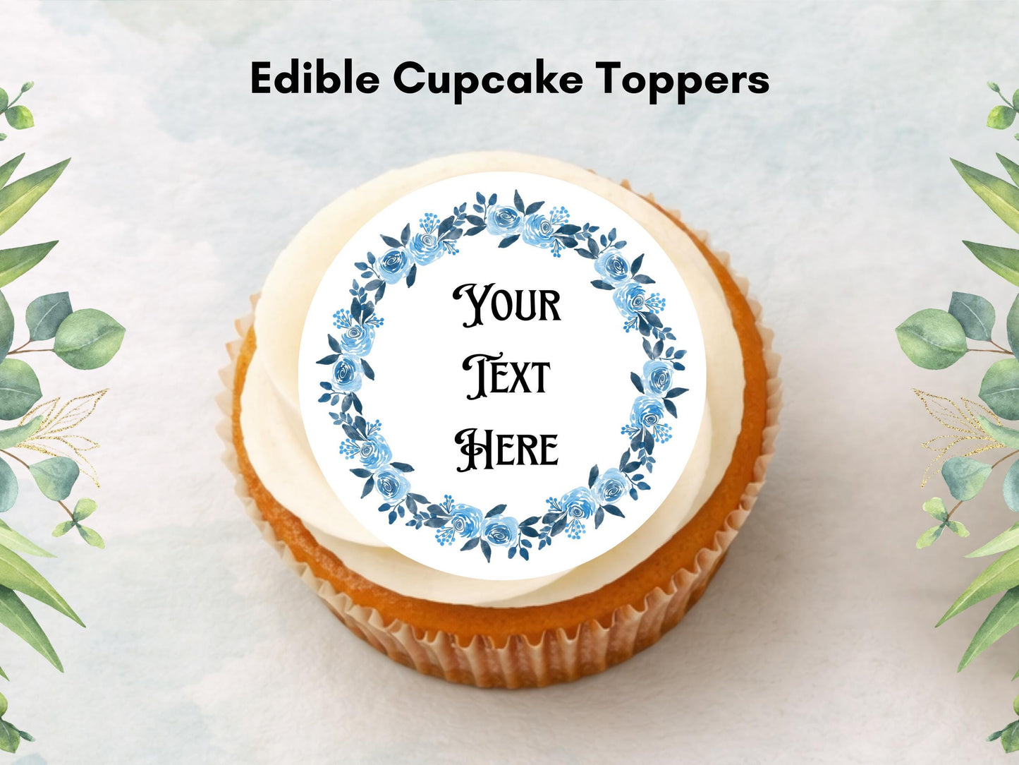 Personalized Retirement Edible Cupcake Toppers, 12 x 2" (Wafer Paper, Card, or Icing Sheet)