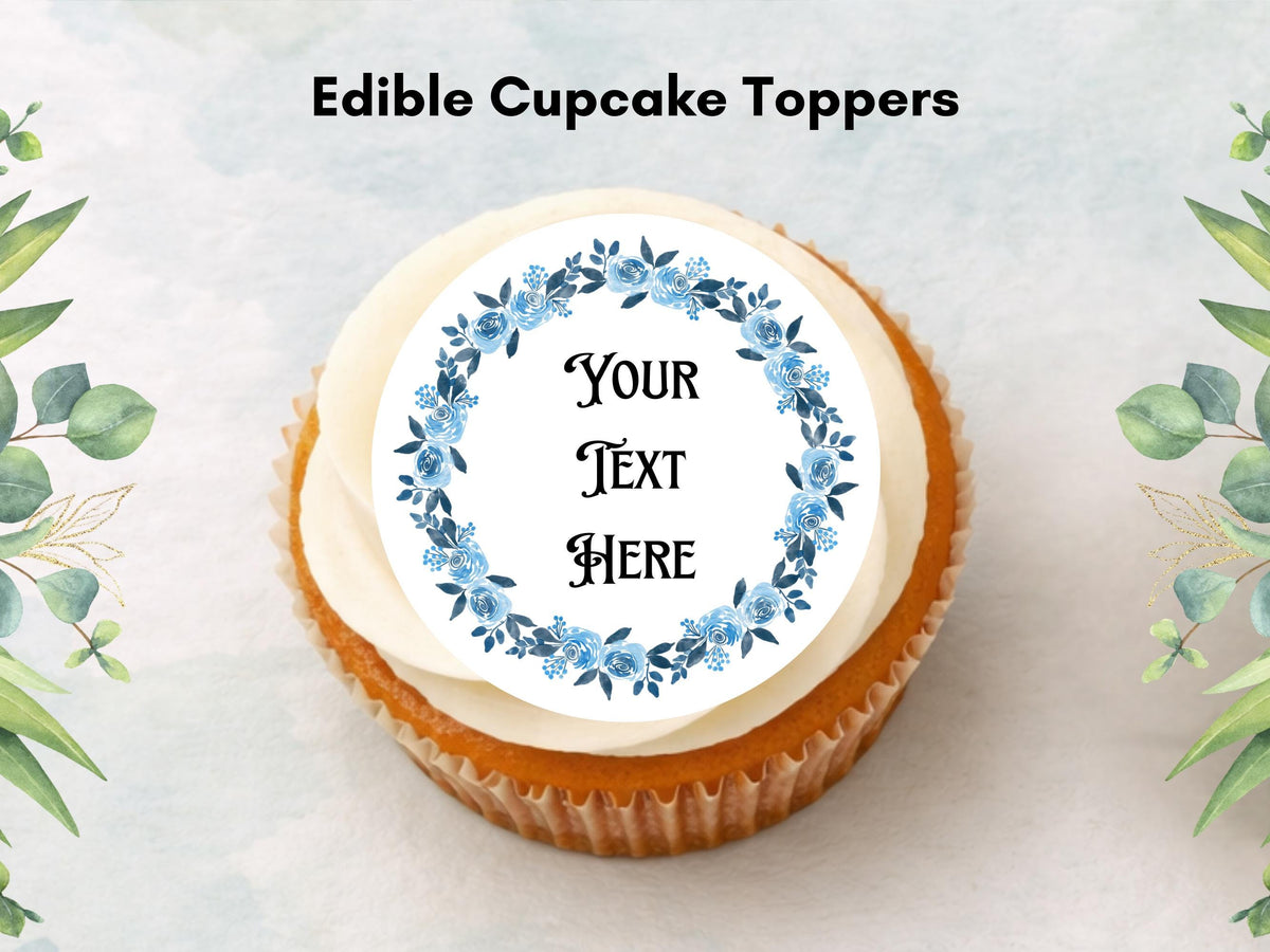 Personalised Retirement Edible Cupcake Toppers, 12 x 2" (Wafer Paper, Card, or Icing Sheet)