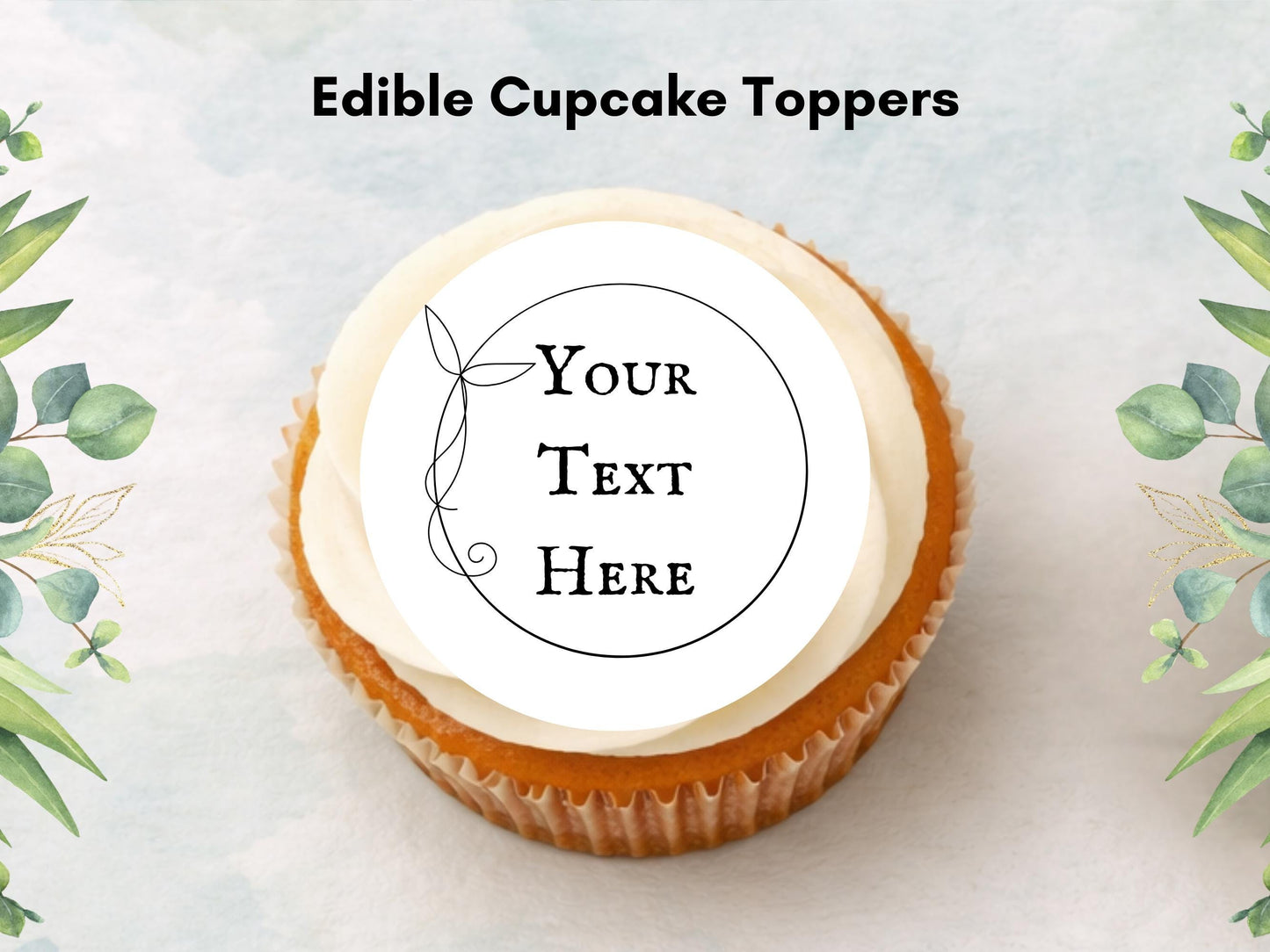 Personalized Hen Party Edible Cupcake Toppers - Wedding Cake Decoration