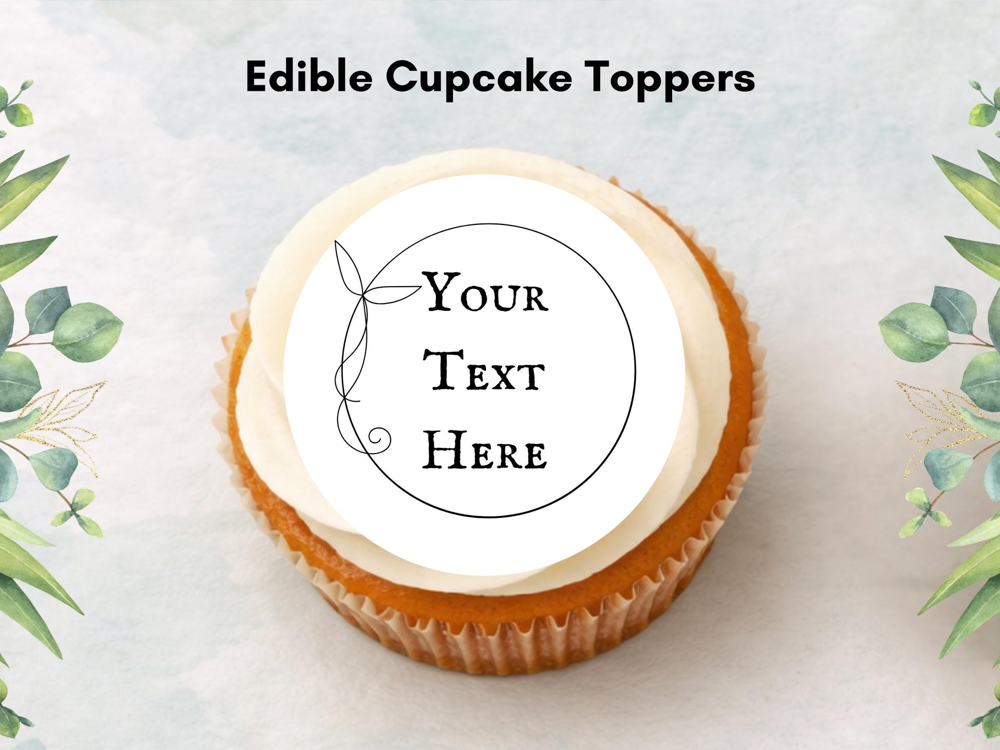 Personalized Hen Party Edible Cupcake Toppers - Wedding Cake Decoration