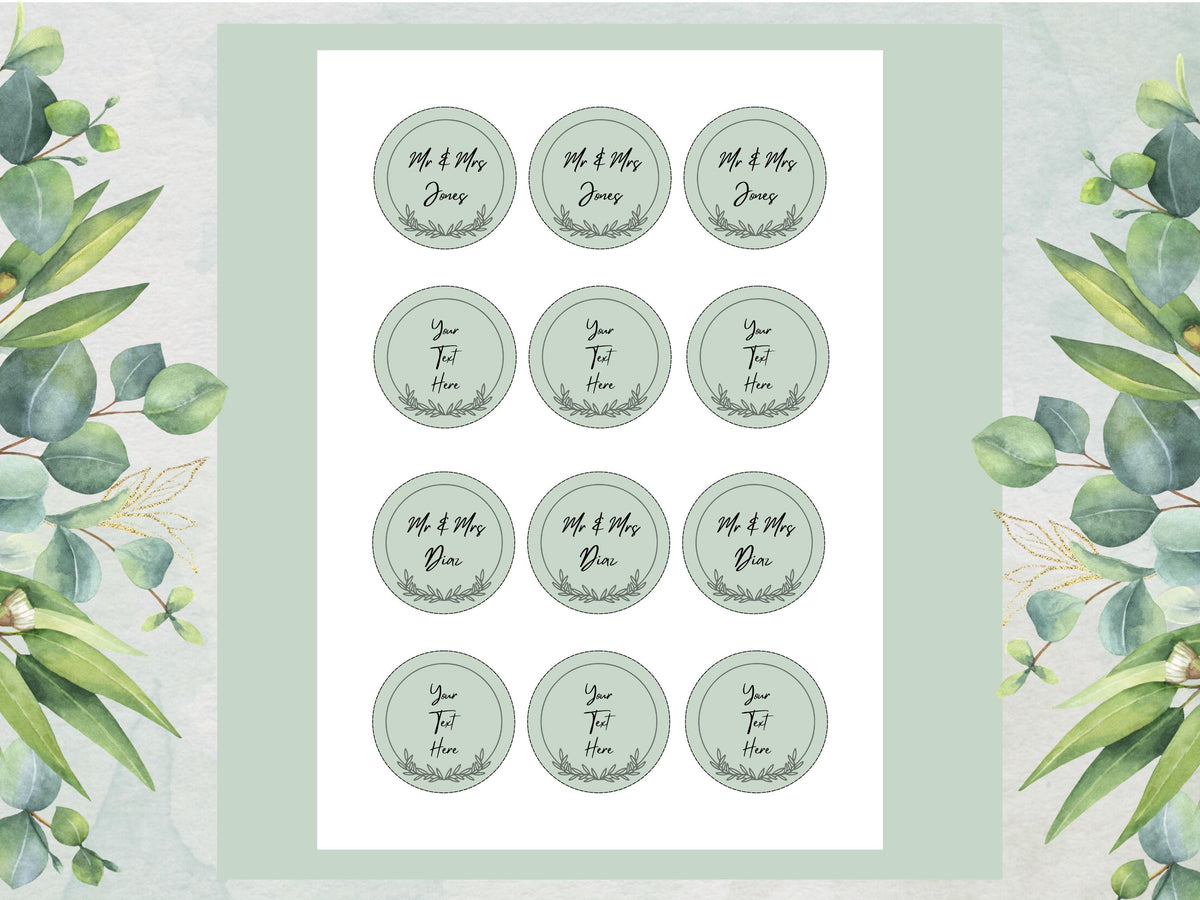 Personalised Wedding Cupcake Toppers – Birthday, Hen Party, Christening Cake Decorations