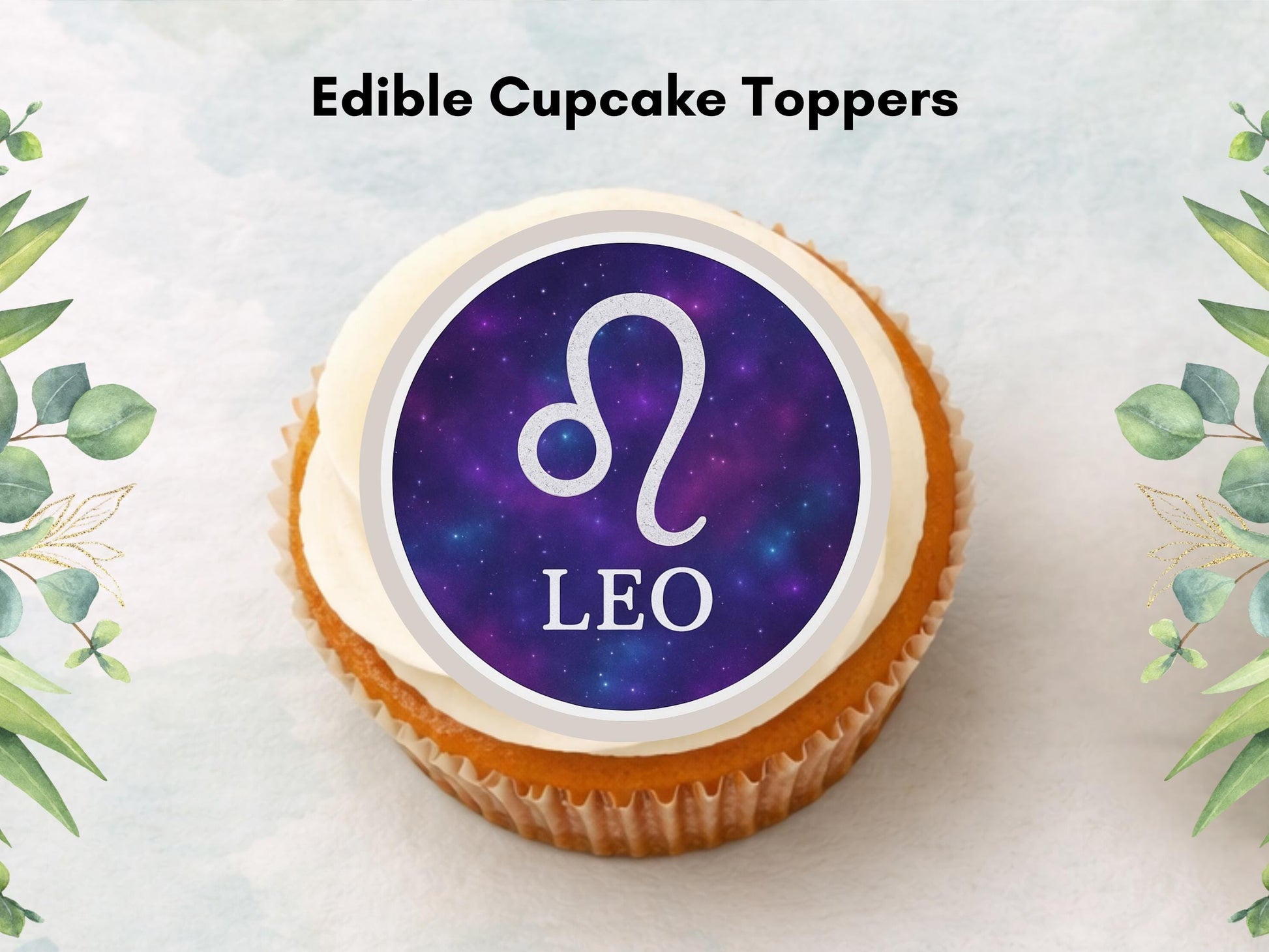 Zodiac Cupcake Toppers – Edible Star Sign Decorations