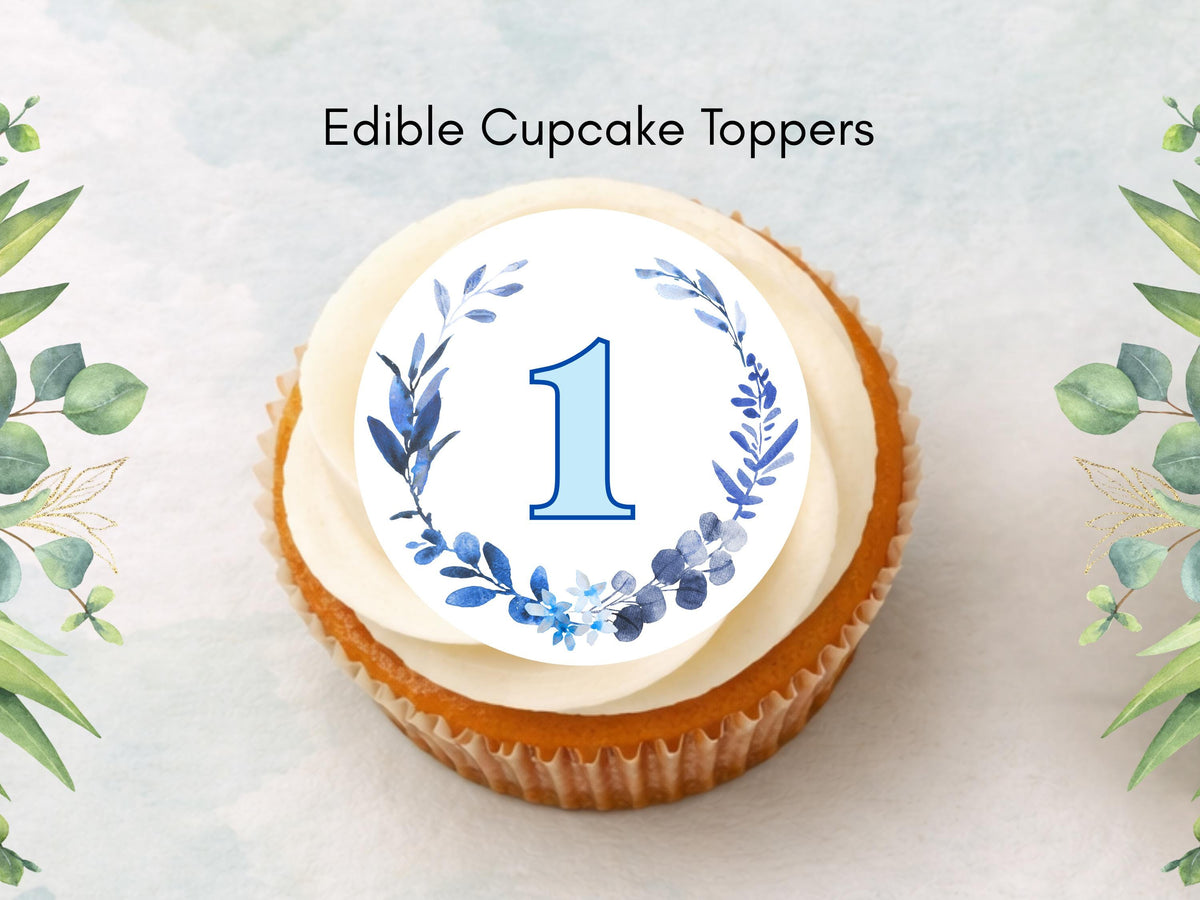 Birthday Age Edible Cupcake Toppers – Personalised Cake Decorations