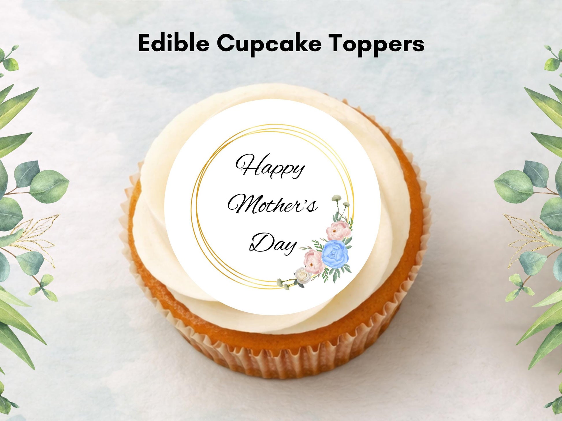 Mother's Day Cupcake Toppers – Edible Wafer Paper Decorations