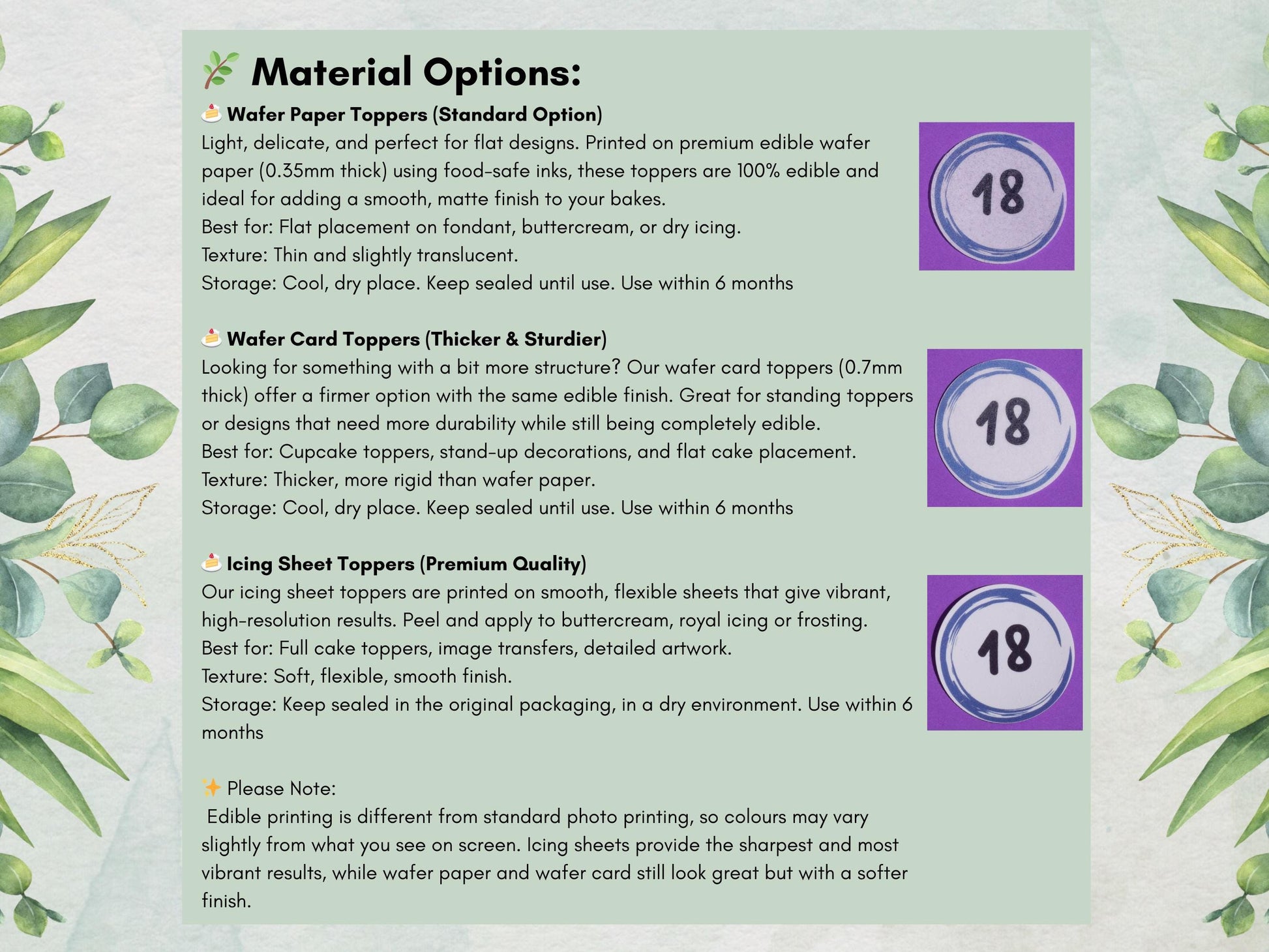 Cute Capybara Edible Cupcake Toppers 12 x 2"– Pre cut Wafer Paper, Card or Icing Sheet, Birthday, Cookies, Cake, Capybara Decorations