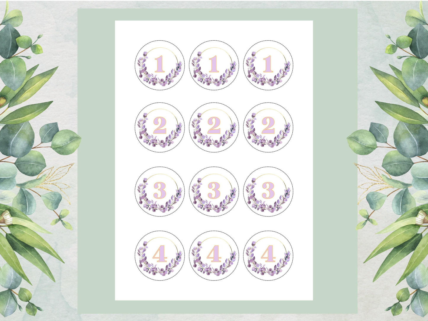 Birthday Edible Cupcake Toppers - Customizable Age, 2" Pre-Cut