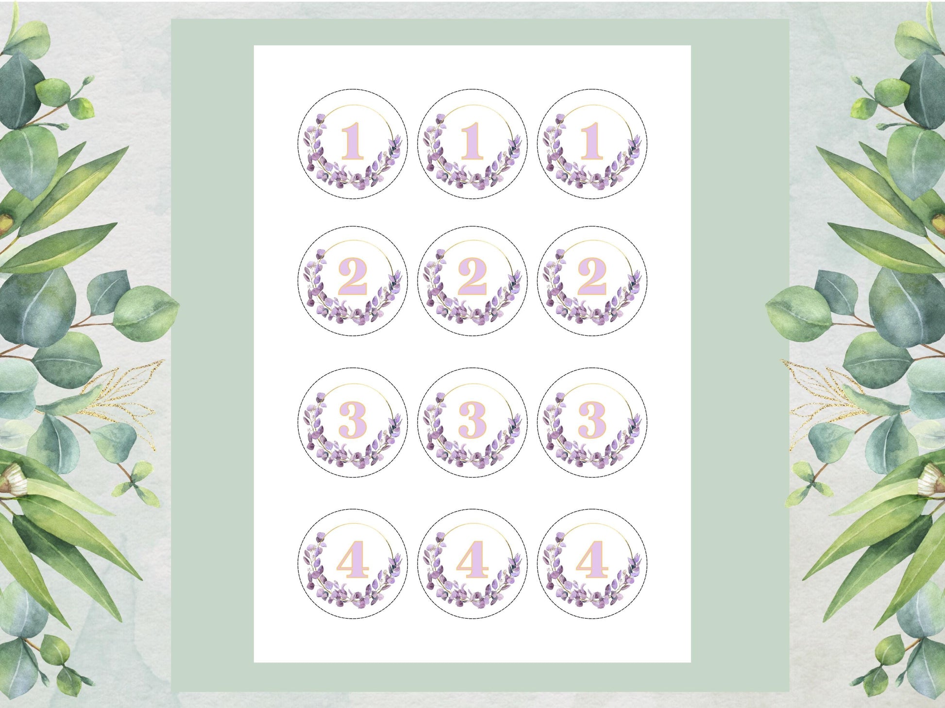 Birthday Edible Cupcake Toppers - Customizable Age, 2" Pre-Cut