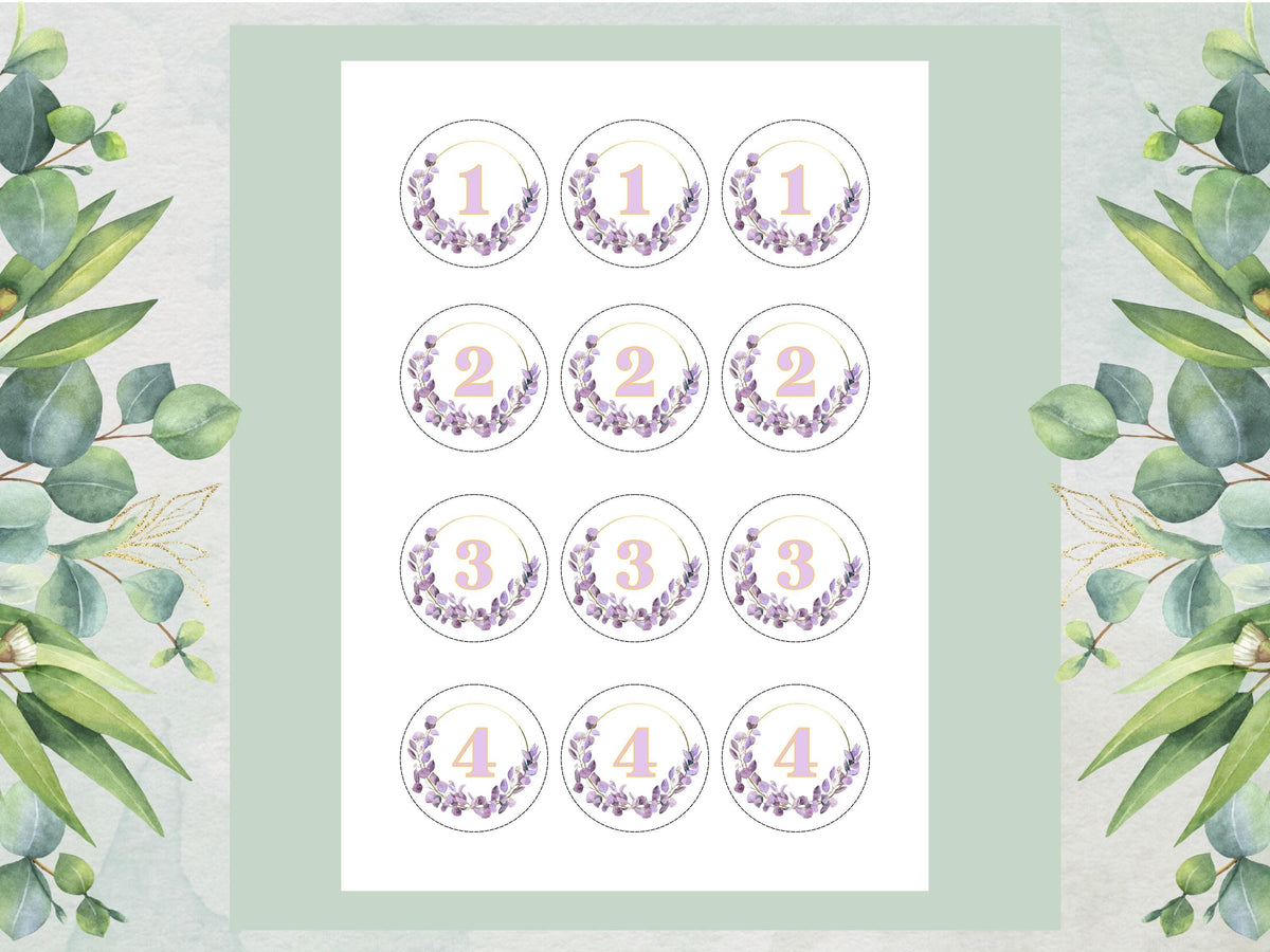 Birthday Edible Cupcake Toppers - Customizable Age Cake Decorations