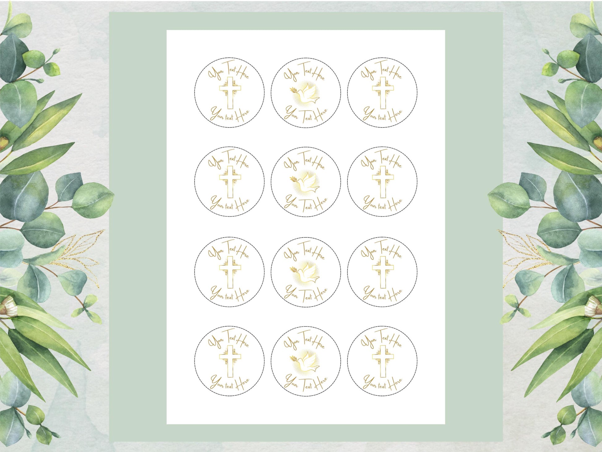 Personalised Edible Cupcake Toppers – Wafer, Card, or Icing
