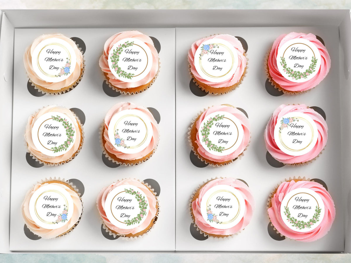 Mother's Day Cupcake Toppers – Edible Wafer Paper Decorations