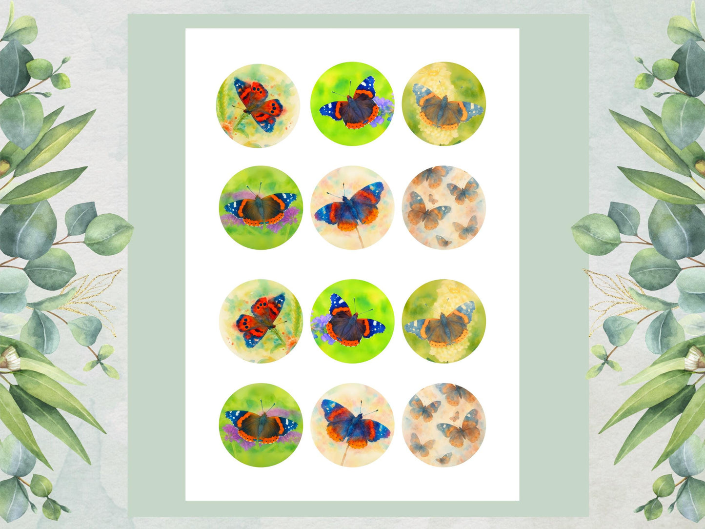 Butterfly Edible Cupcake Toppers – Precut Wafer Paper, Card, or Icing