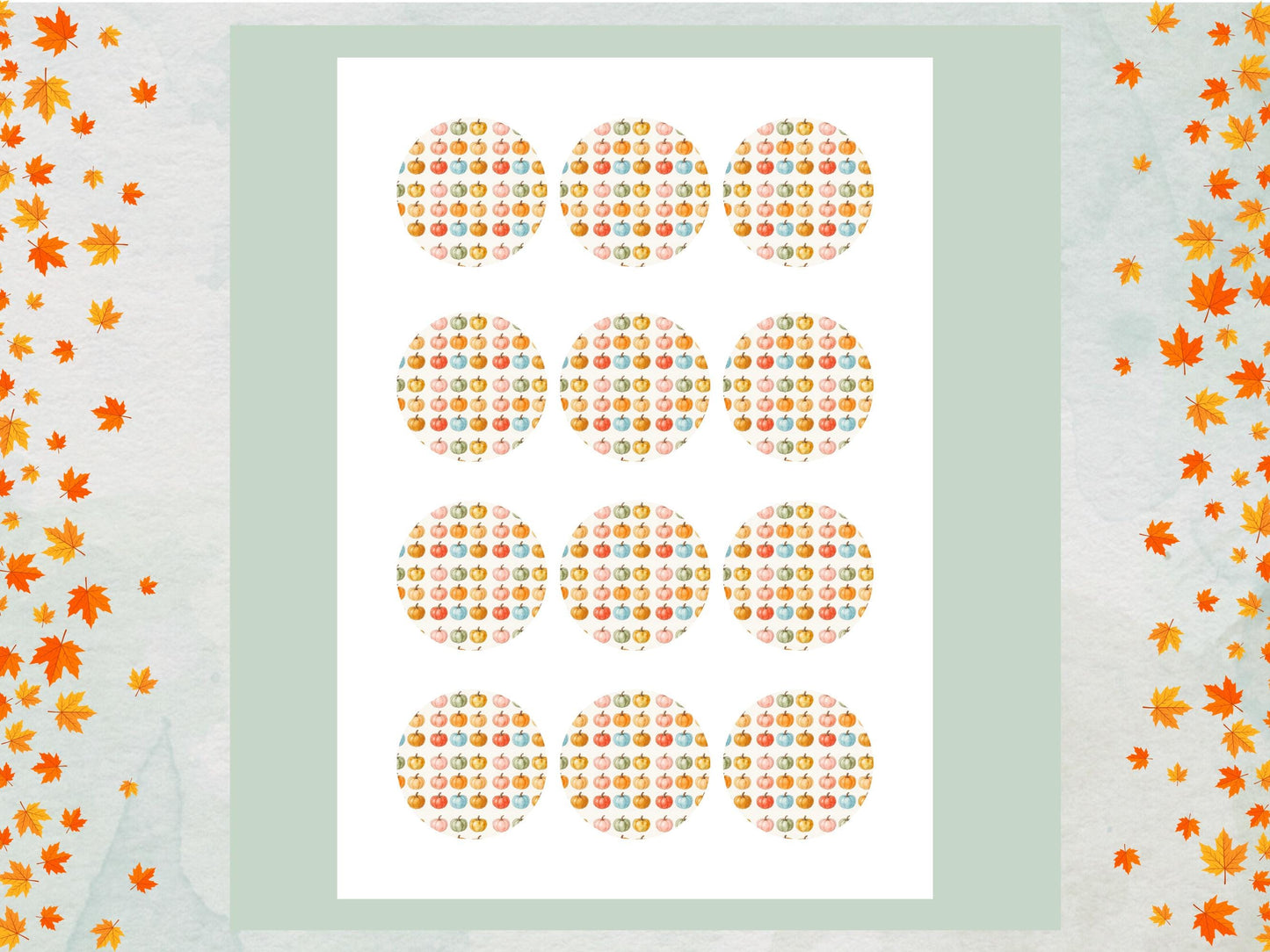 Pumpkin Edible Cupcake Toppers – Halloween Party Decorations