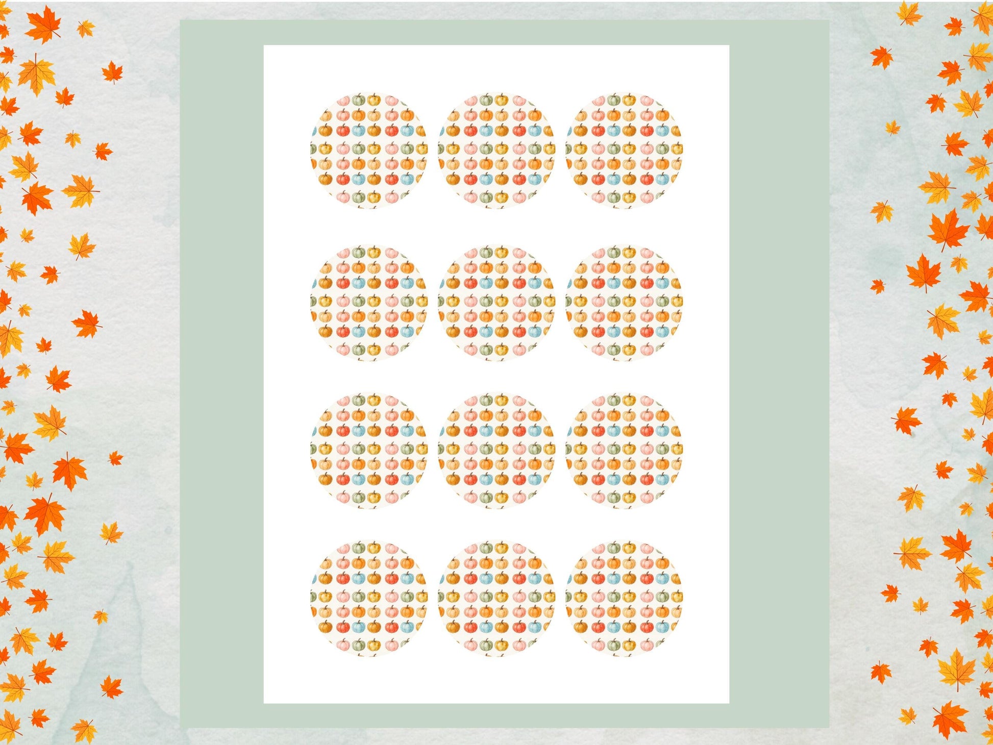 Pumpkin Edible Cupcake Toppers – Halloween Party Decorations