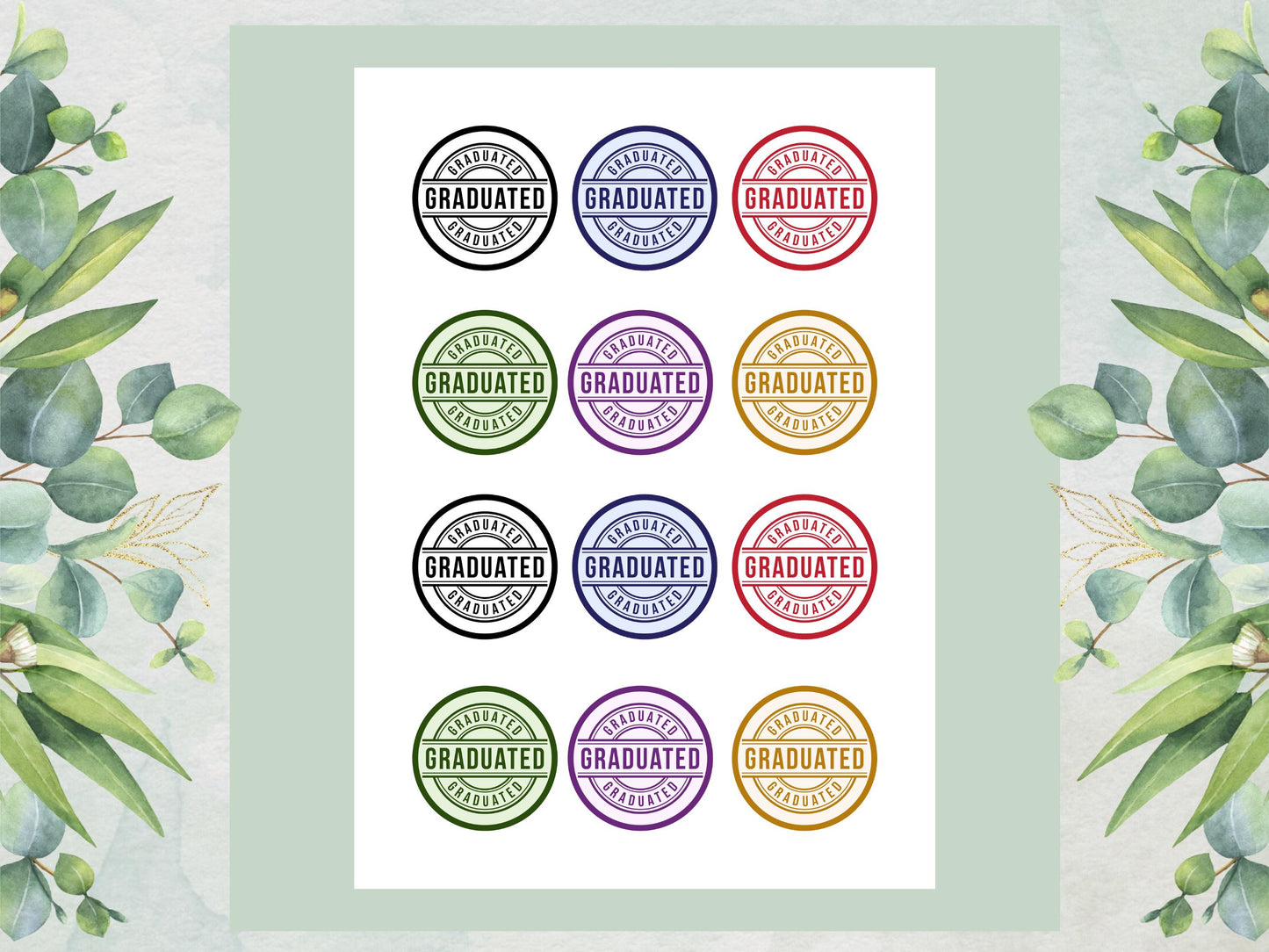 Graduation Edible Cupcake Toppers, Graduation Cake Decorations