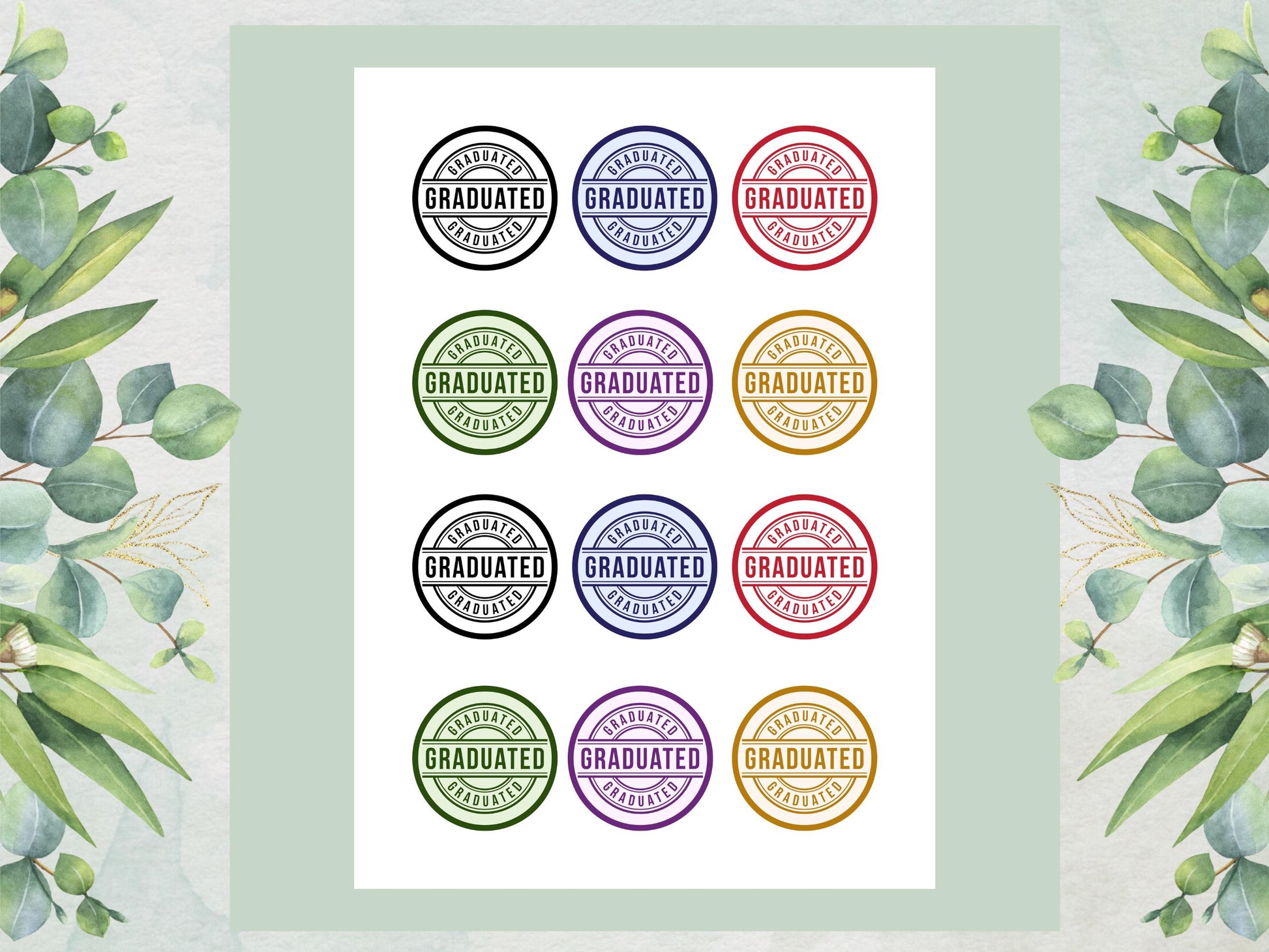 Graduation Edible Cupcake Toppers, Graduation Cake Decorations