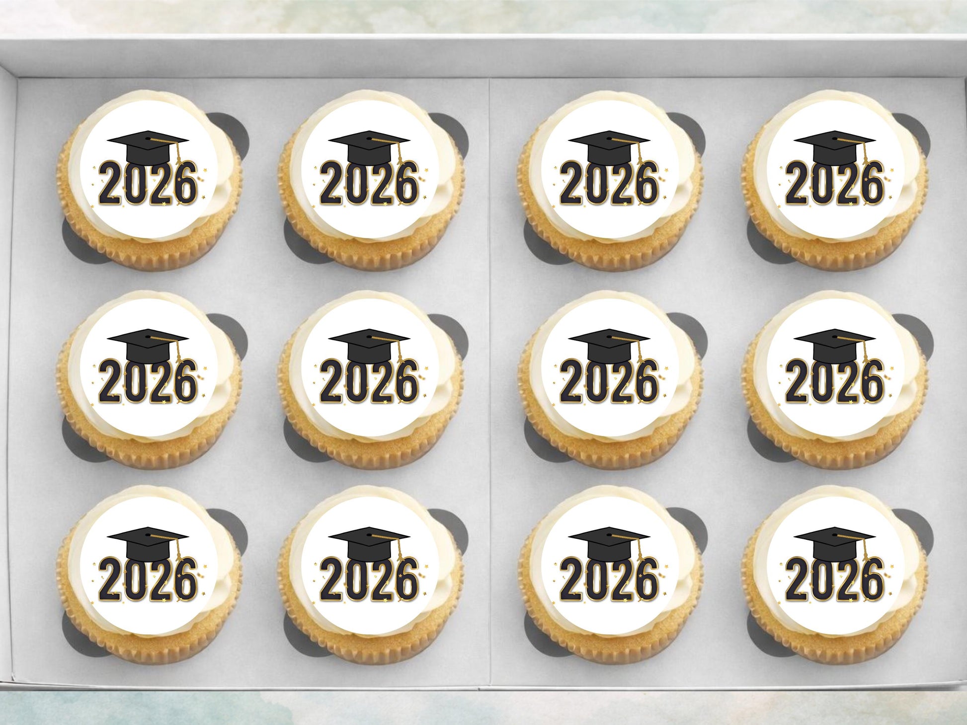 Graduation Edible Cupcake Toppers, Graduation Cake Decorations