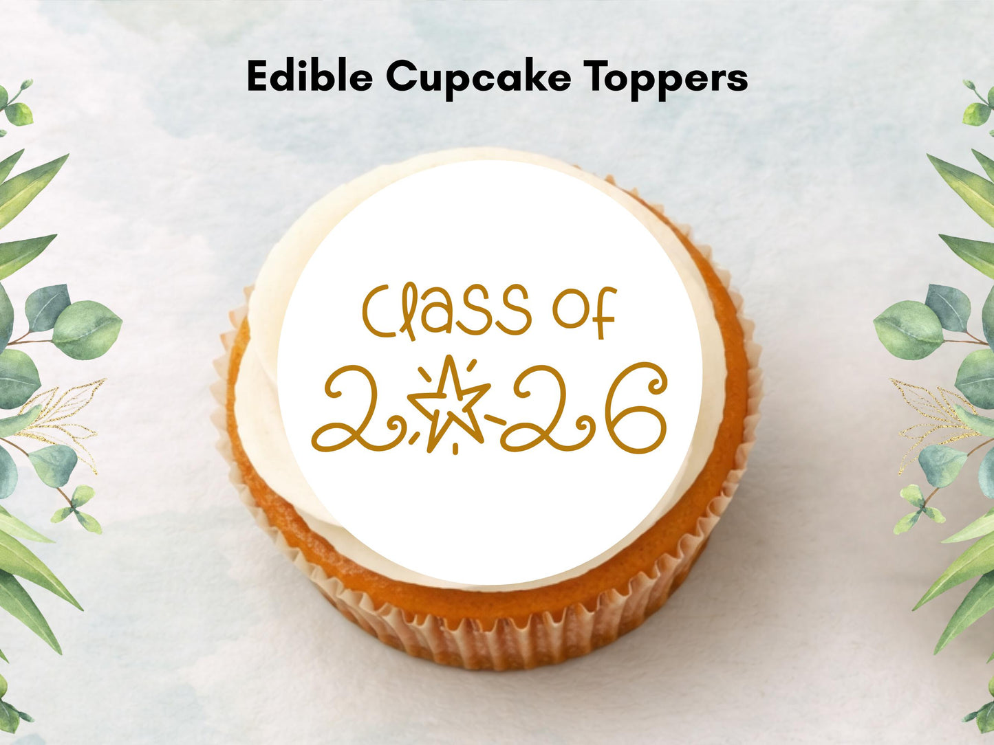 Graduation Edible Cupcake Toppers, Graduation Cake Decorations