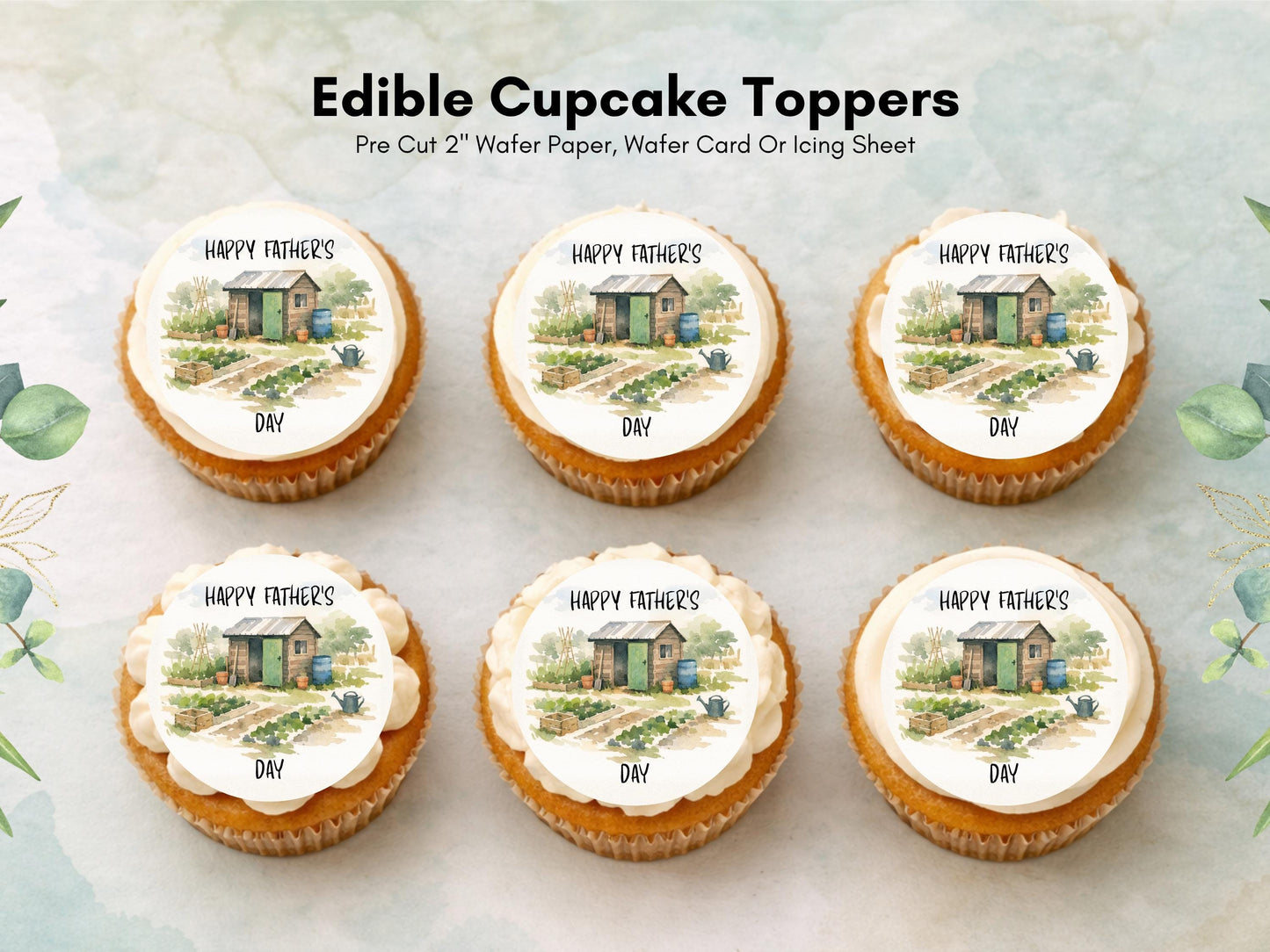 Happy Father's Day Edible Cake Toppers – Gardener Cake Decorations